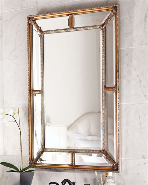 John Richard Collection Beveled Frame Mirror Neiman Marcus