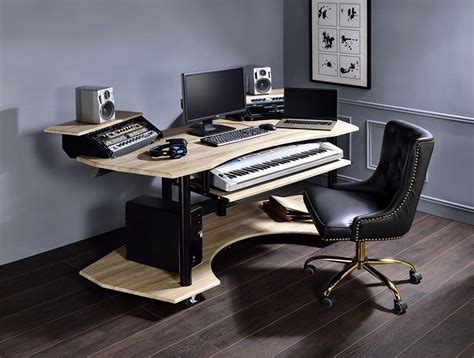 Black clover memes random 6. Eleazar II Oak Computer Desk 92892-92518 Acme Corporation Office Furniture | Recording studio ...