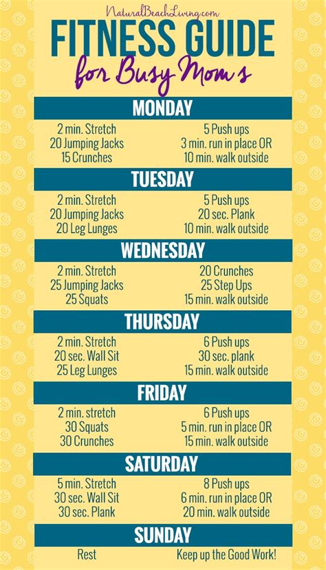 There are three workouts a week,. The Best Ways for Busy Moms to Look and Feel Great ...