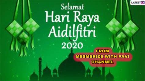 Creative calligraphy of selamat hari raya aidil fitri, malay words translation. UCAPAN SELAMAT HARI RAYA 2020 | HARI RAYA WISHES ...