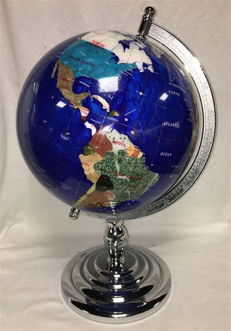 Sold Price: Large Stone Inlaid World Globe - March 4, 0120 10:00 AM EDT