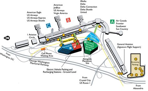 Reagan National Airport Map