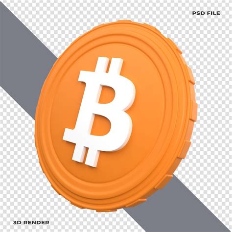 Premium Psd 3d Bitcoin Btc Crypto Coin Rendered On Transparent Background
