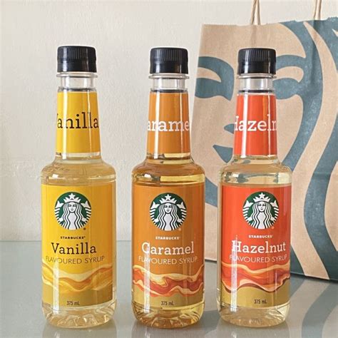 Starbucks Flavored Syrup Vanilla Caramel Hazelnut 375ML Lazada PH