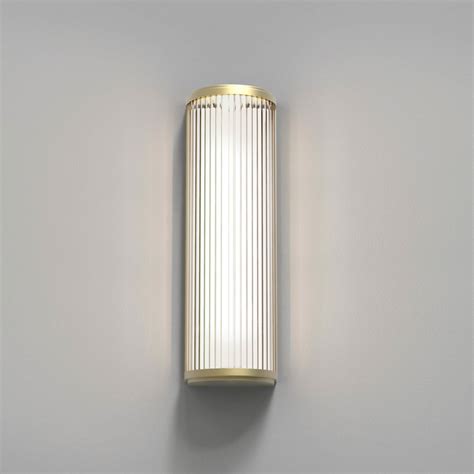 Ribbed Glass Led Wall Light 400 3 Finishes Creative Lighting Solutions