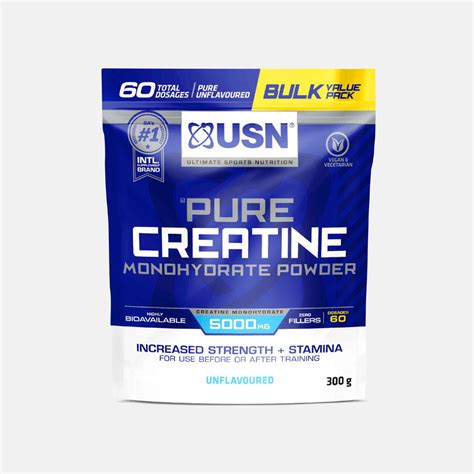 Usn Pure Creatine Monohydrate 300g Unflavoured To Support Muscle Performance Growth And Power