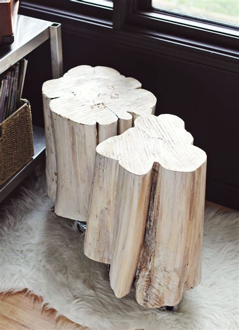 Diy Tree Stump Side Tables A Beautiful Mess