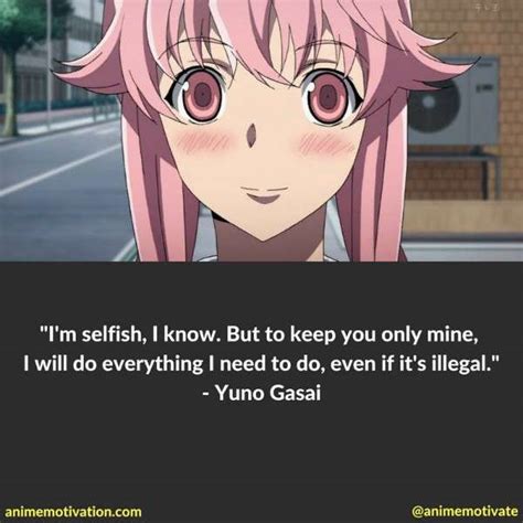 21 Of The Most Hard Hitting Quotes From Mirai Nikki