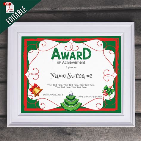 Holiday Certificate Template