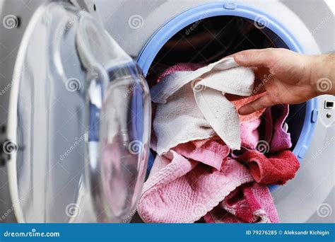 Put Cloth In Washer Stock Image Image Of Glass Domestic 79276285