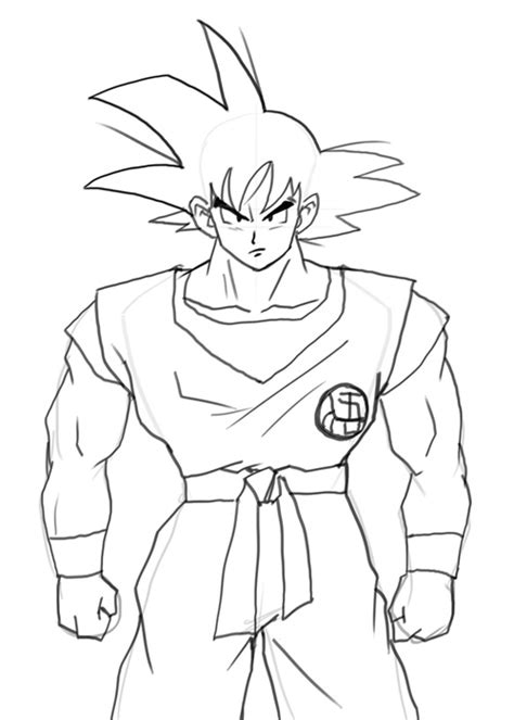 Goku super saiyan 5 coloring pages littapes com. Dragon Ball Z Drawing Goku at GetDrawings | Free download