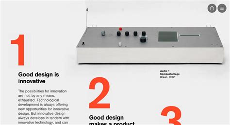 Dieter Rams 10 Principles For Good Design Aards Sotd Dieter