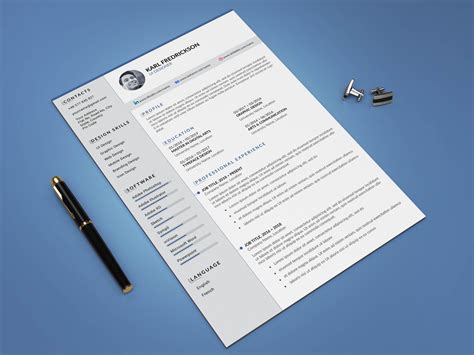 Free Resume Template With Cover Letter By Andy Khan On Dribbble