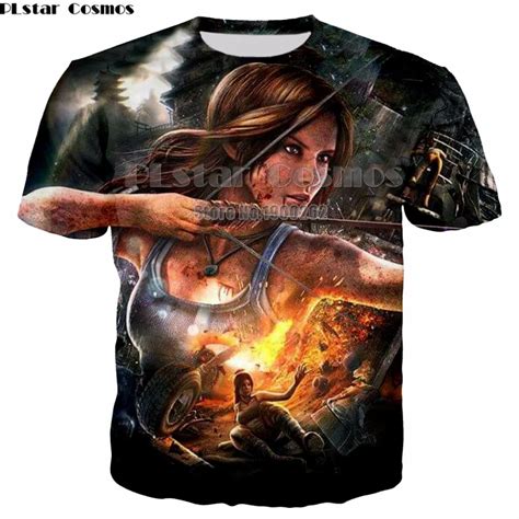 Plstar Cosmos Tomb Raider Plus Size S 5xl T Shirt New Style3d Print Shirt Fantasy Action Short