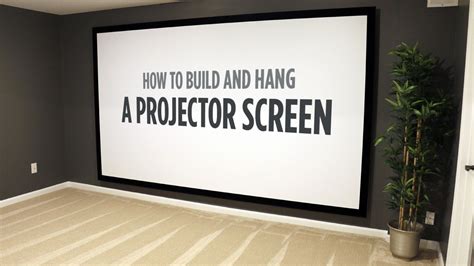 Made of pvc pipes and rebar, this is a surprising sturdy option for your outdoor movie screenings. How to Build and Hang a Projector Screen | Home projector screen, Projector screen, Projector wall