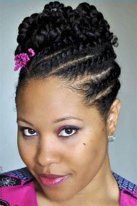 40 Beautiful Braided Updos For Black Women Braided Hairstyles Updo