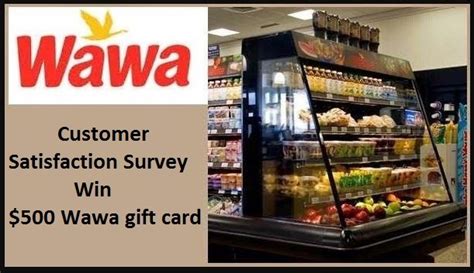 ️️ Wawa Survey Win 500 Wawa T Card