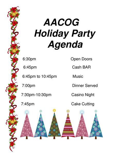 Holiday Party Agenda How To Create A Holiday Party Agenda Download