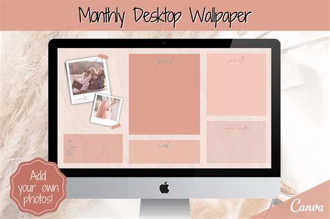 Editable Desktop Wallpaper Organizer Creative Market
