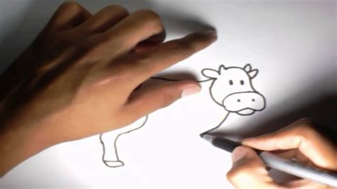 Hoy en chiki arte te daremos una pequeña clase de dibujo con sencillos trazos para hacer una bonita vaca. Como dibujar una Vaca l How to draw a Cow - YouTube