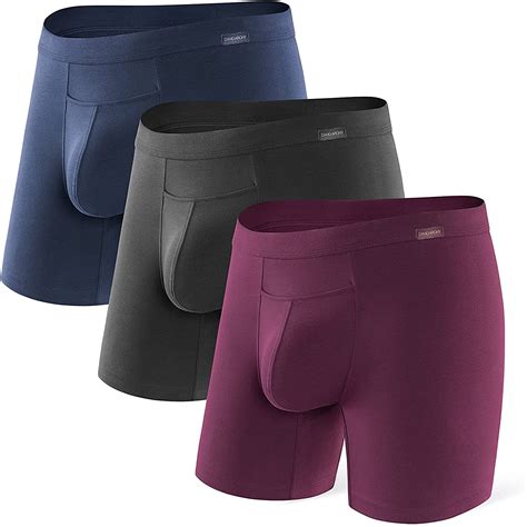 David Archy Mens 3 Pack Premium Cotton Underwear Ultra Soft Boxer