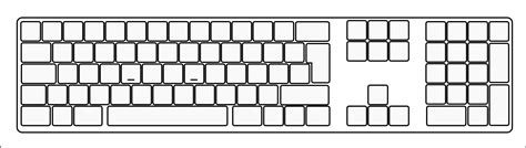 Printable Blank Keyboard Template 2023 Calendar Printable