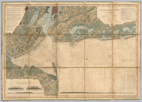 New York Bay And Harbor David Rumsey Historical Map Collection