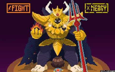 I Drew Asgore In Pixel Artinktober Prompt Empty Rundertale