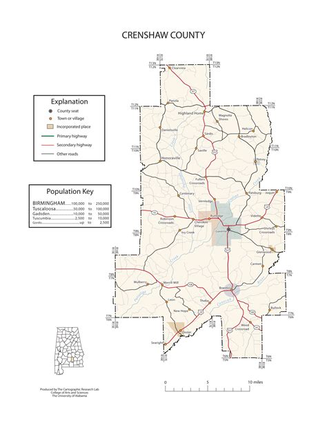Maps Of Crenshaw County