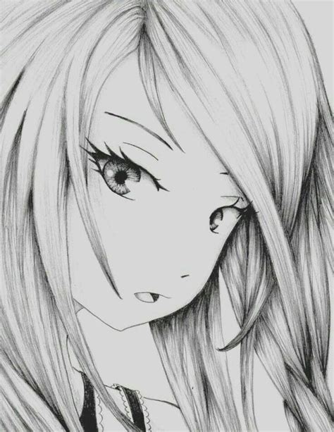 Dibujos A Lápiz Anime Manga Girl Drawing Girl Drawing Easy Anime