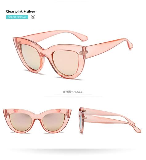 new women cat eye sunglasses matt black brand designer sun glasses for female clout goggles