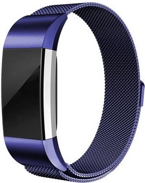 Fitbit Charge 2 Milanese Band Blauw