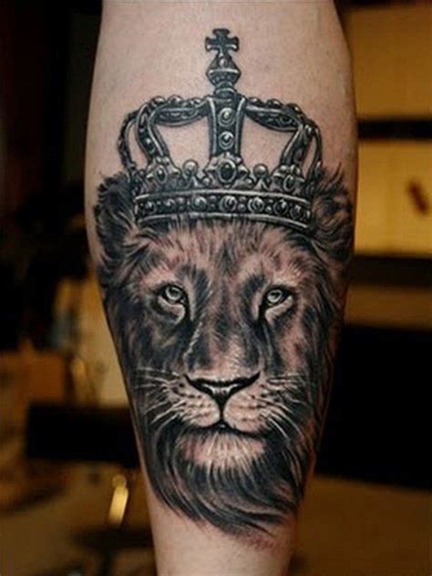 Lion With Crown Tattoo Realistic 50 Meaningful Crown Tattoos Small