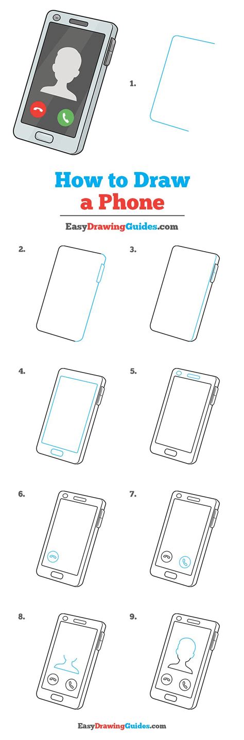 How To Draw A Phone Really Easy Drawing Tutorial Drawing Tutorial