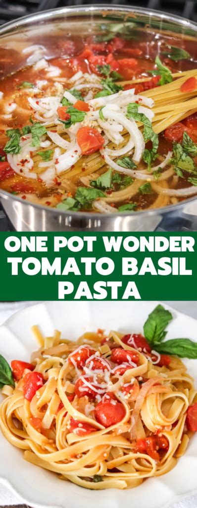 One Pot Wonder Tomato Basil Pasta Domestic Superhero