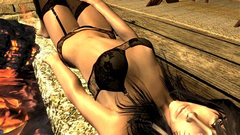 By The Fire Sexy Poses At Skyrim Nexus Mods And Community