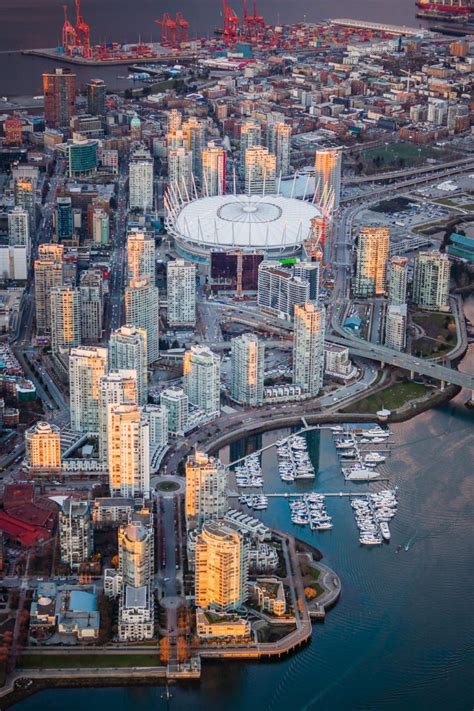 Downtown Yaletown Vancouver Sunset Skyline Aerial 3 Toby Harriman