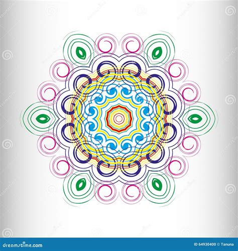 Beautiful Circular Pattern For Your Design Stock Vector Illustration