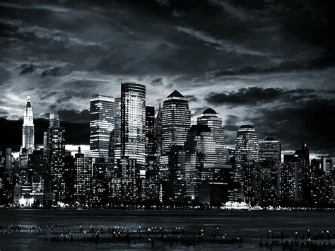 Black City Wallpapers Top Free Black City Backgrounds Wallpaperaccess