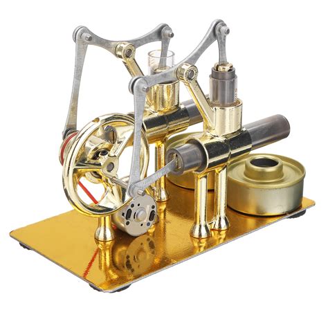 Stem Mini Hot Air Stirling Engine Generator Double Cylinder Engine Mod