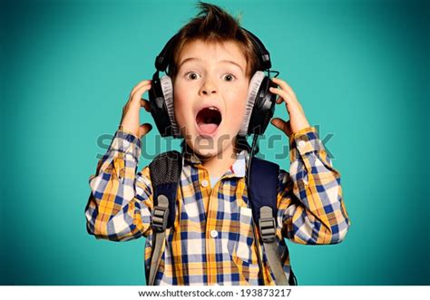 Cute 7 Year Old Boy Listening Stock Photo Edit Now 193873217