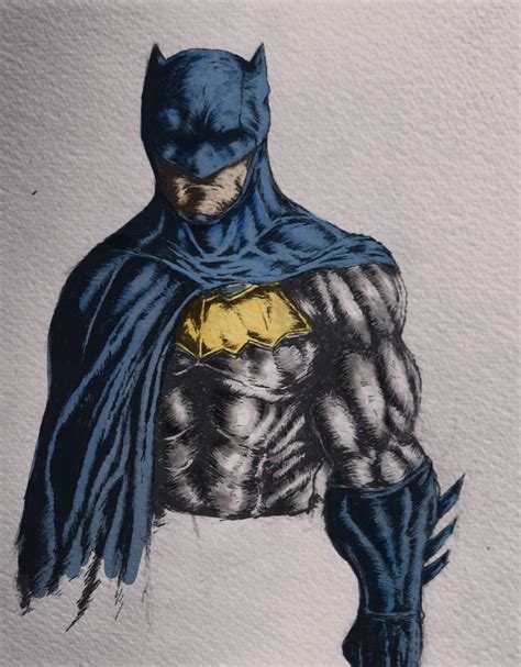 Batman Coloured By Tmnt4thewin On Deviantart