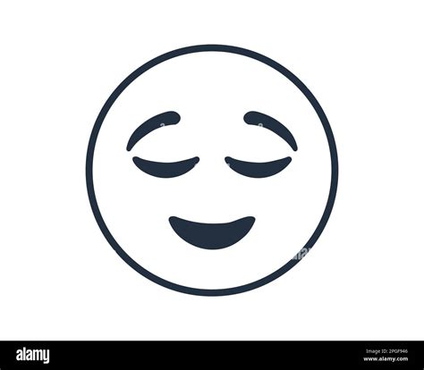 Chill Emoji Face Vector Illustration For Relaxation And Meditation Stock Vector Image And Art Alamy