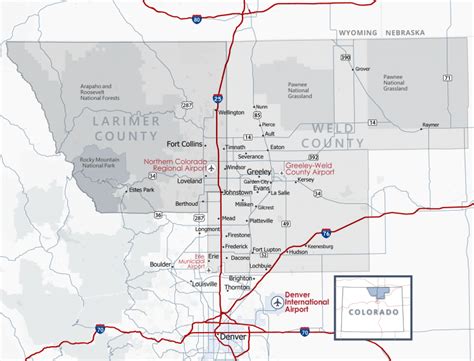 Northern Colorado Region Map Upstate Colorado