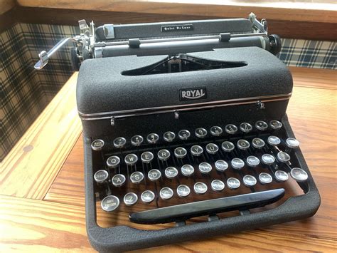 Bought My First Typewriter A 1939 Royal Quiet Deluxe I Found It At An