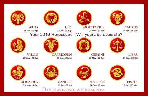 Your 2016 Horoscope Will Yours Be Accurate