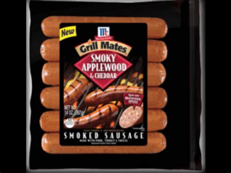 Grill Mates Smoky Applewood And Cheddar Smoked Sausage