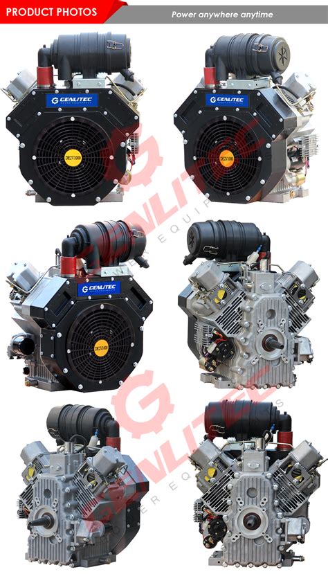 China 165kw 25hp 3600rpm Air Cooled 2 Cylinder Diesel Engine De2v1000
