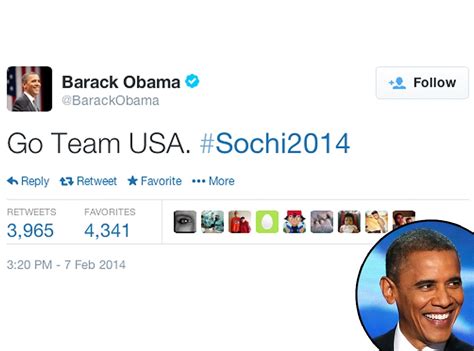 Barack Obama From Celebs Olympic Tweets Sochi 2014 E News