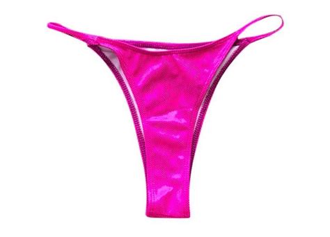 Hot Pink Neon Glitter Sexy Brazilian Bikini Swimwear Two Piece Womens Fashion Swimwear